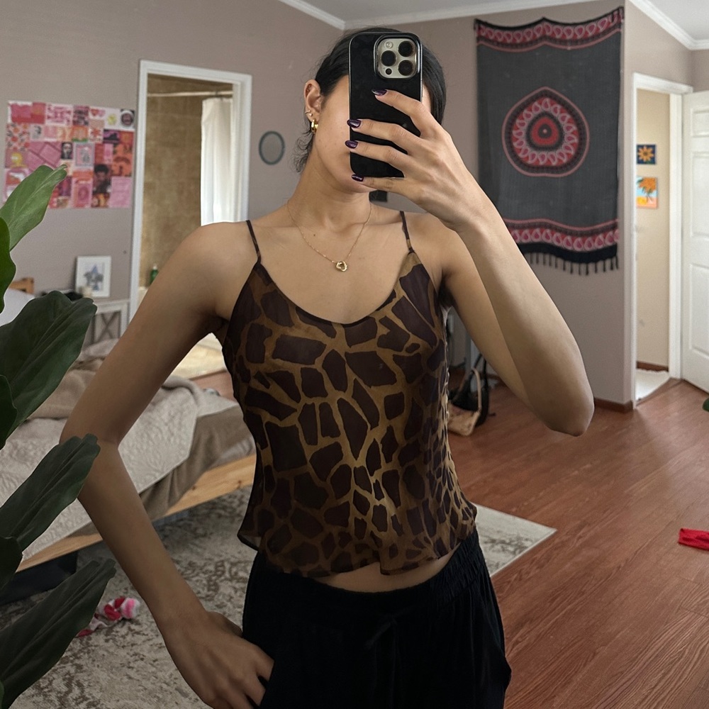 Vintage Parah Animal Print Top